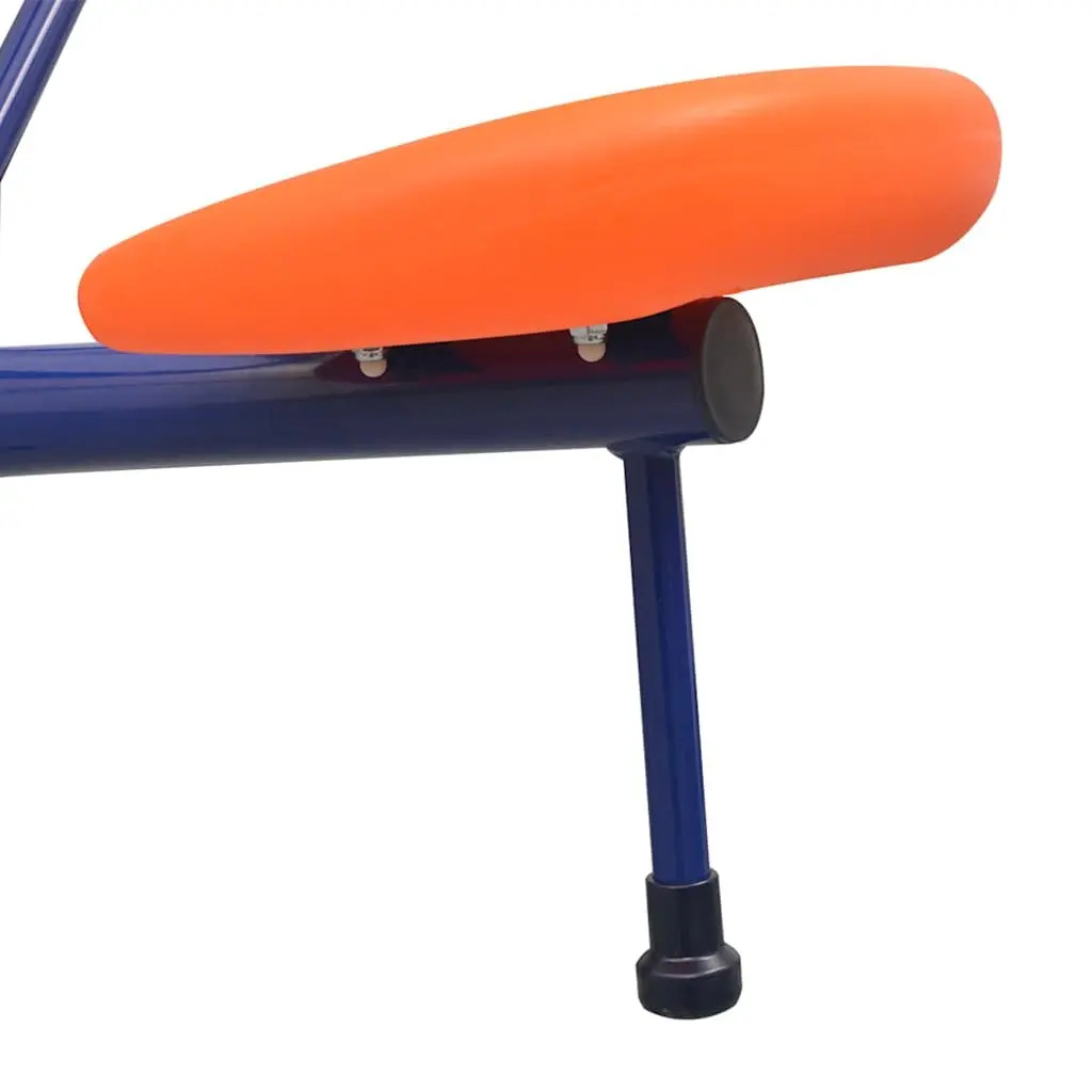 360-Degree Rotating Seesaw Orange Outdoor Playground Equipment
