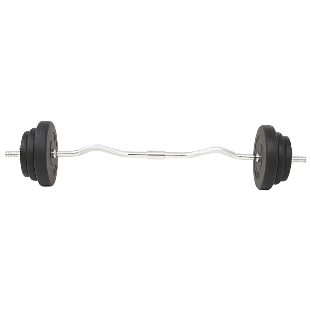 Barbell and Dumbbell Set 30kg Free Weights Home Gym Training Exercise Equipment