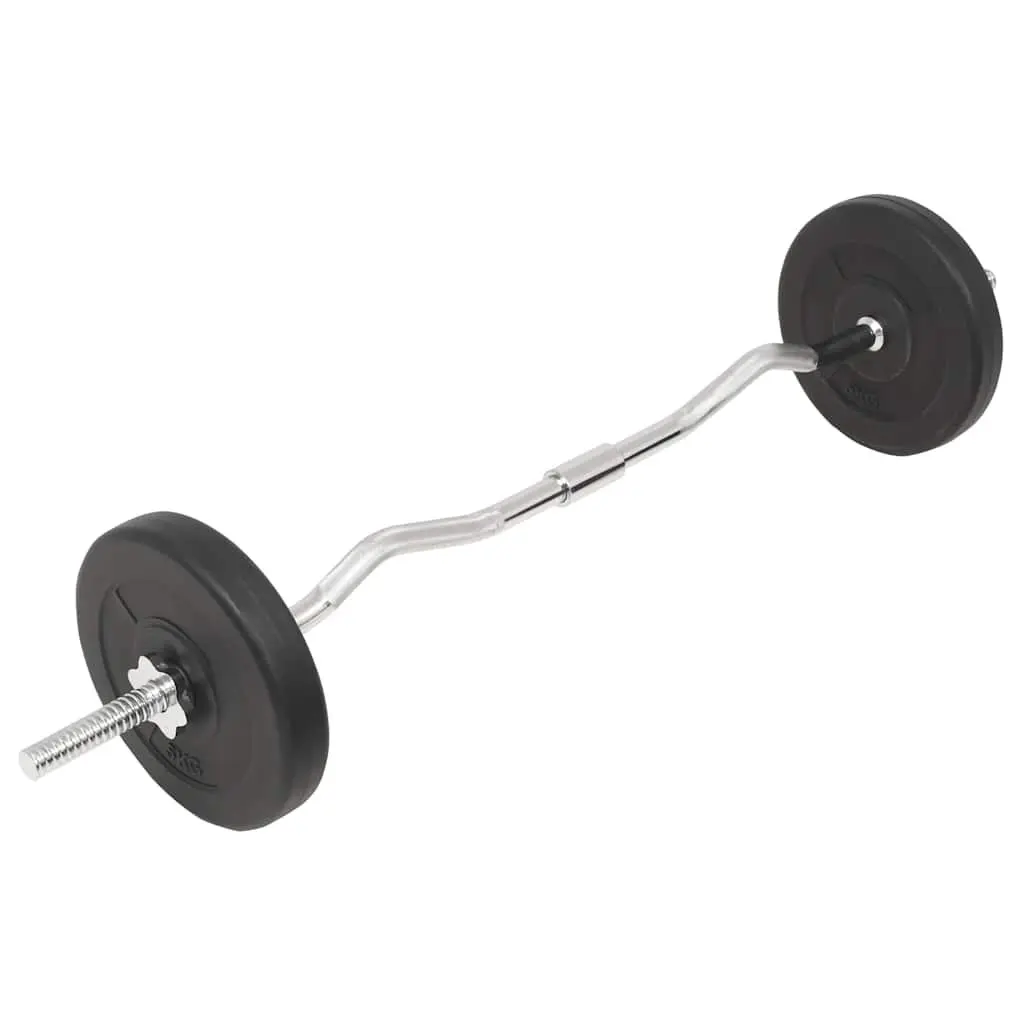 Barbell and Dumbbell Set 30kg Free Weights Home Gym Training Exercise Equipment