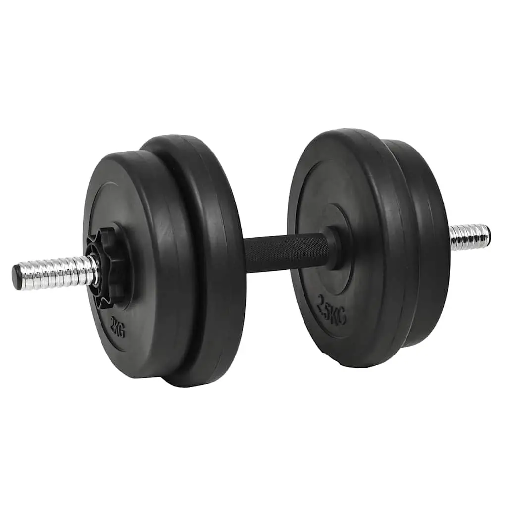 Dumbbell Set 20kg 14 Piece Free Weights with Spinlock Collars Home Gym Training