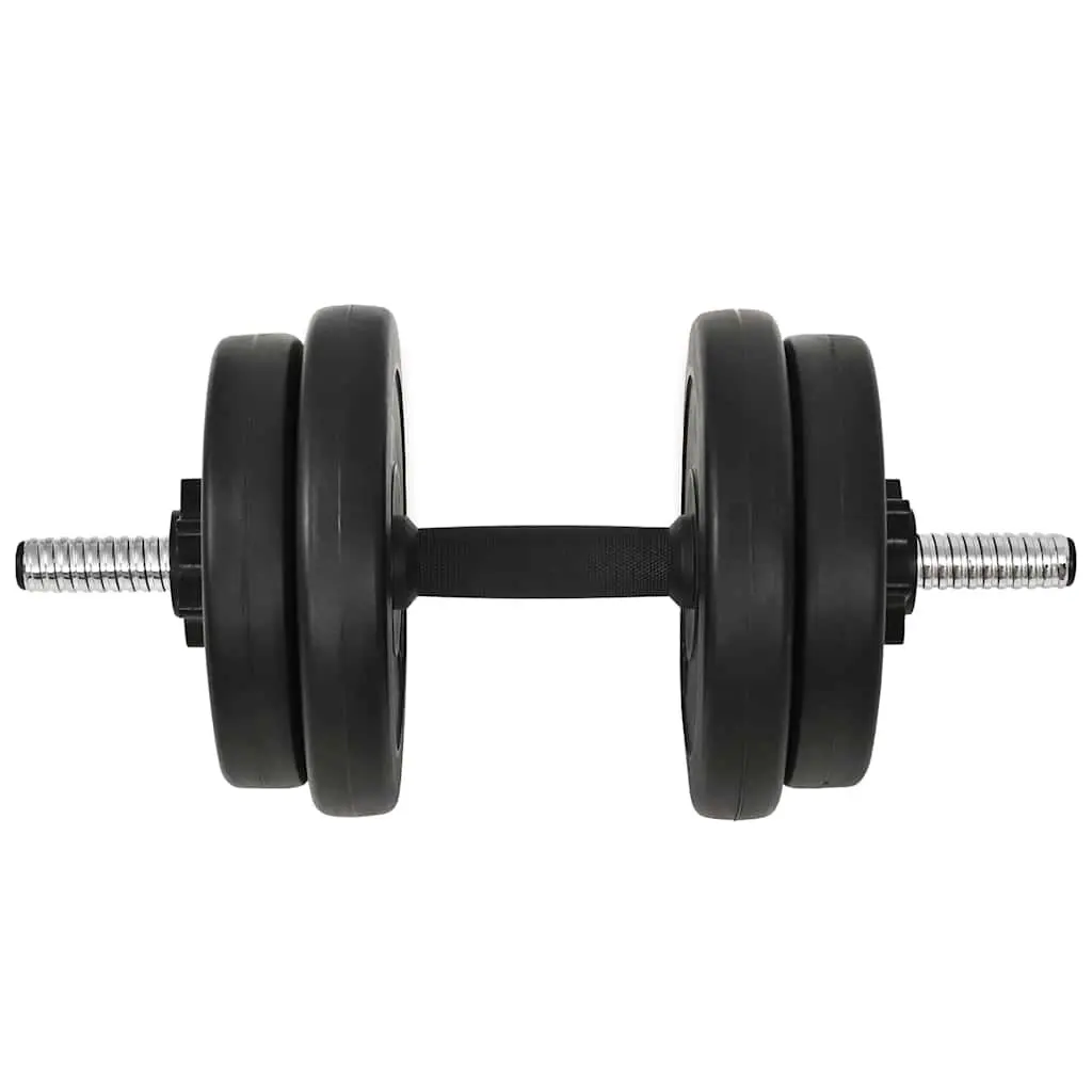 Dumbbell Set 20kg 14 Piece Free Weights with Spinlock Collars Home Gym Training