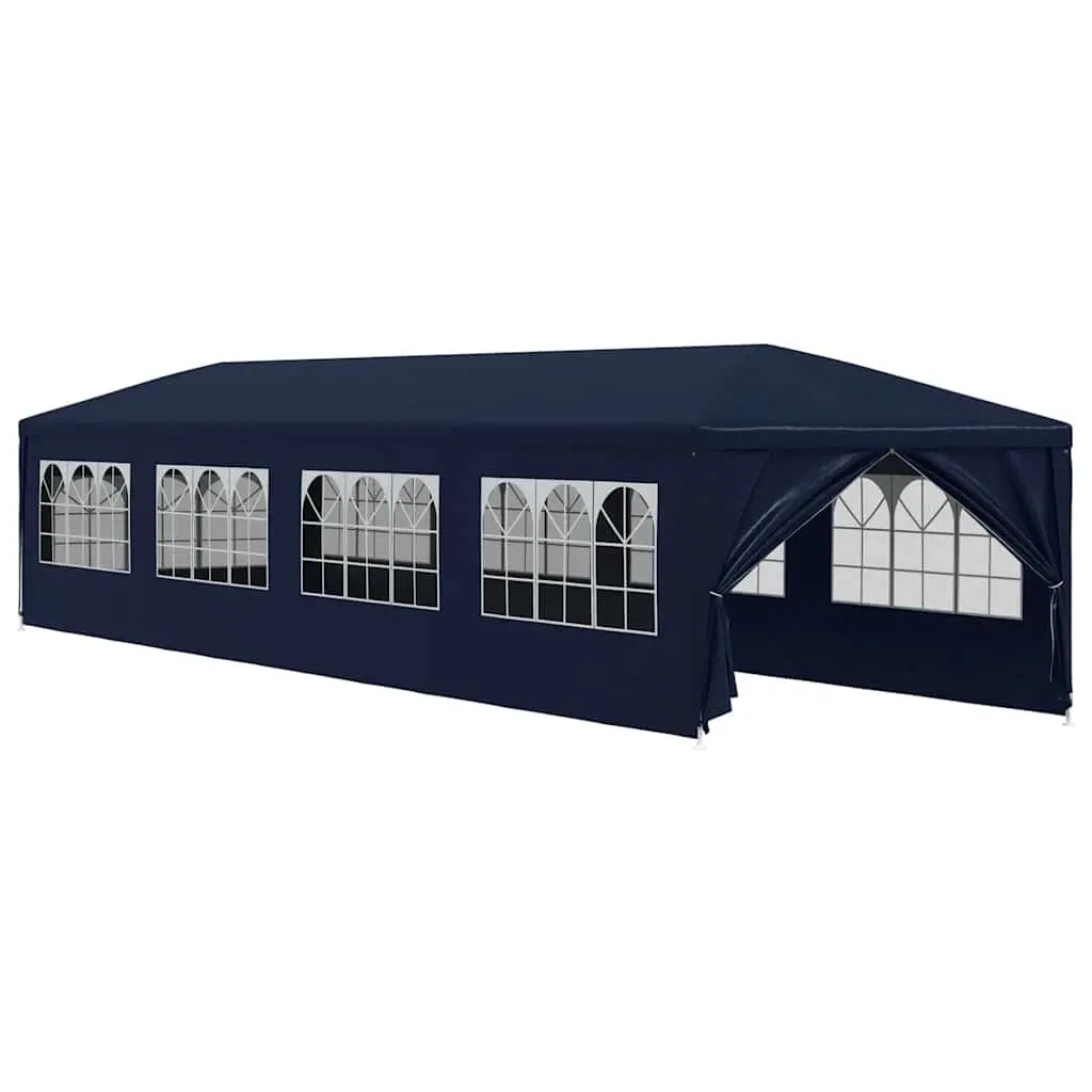 Garden Marquee Sunshade 3x12m Outdoor Party Tent with Removable Panels Blue