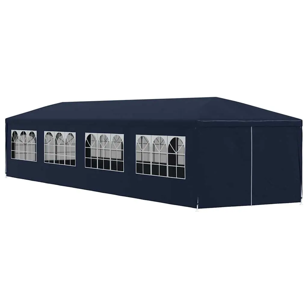 Garden Marquee Sunshade 3x12m Outdoor Party Tent with Removable Panels Blue