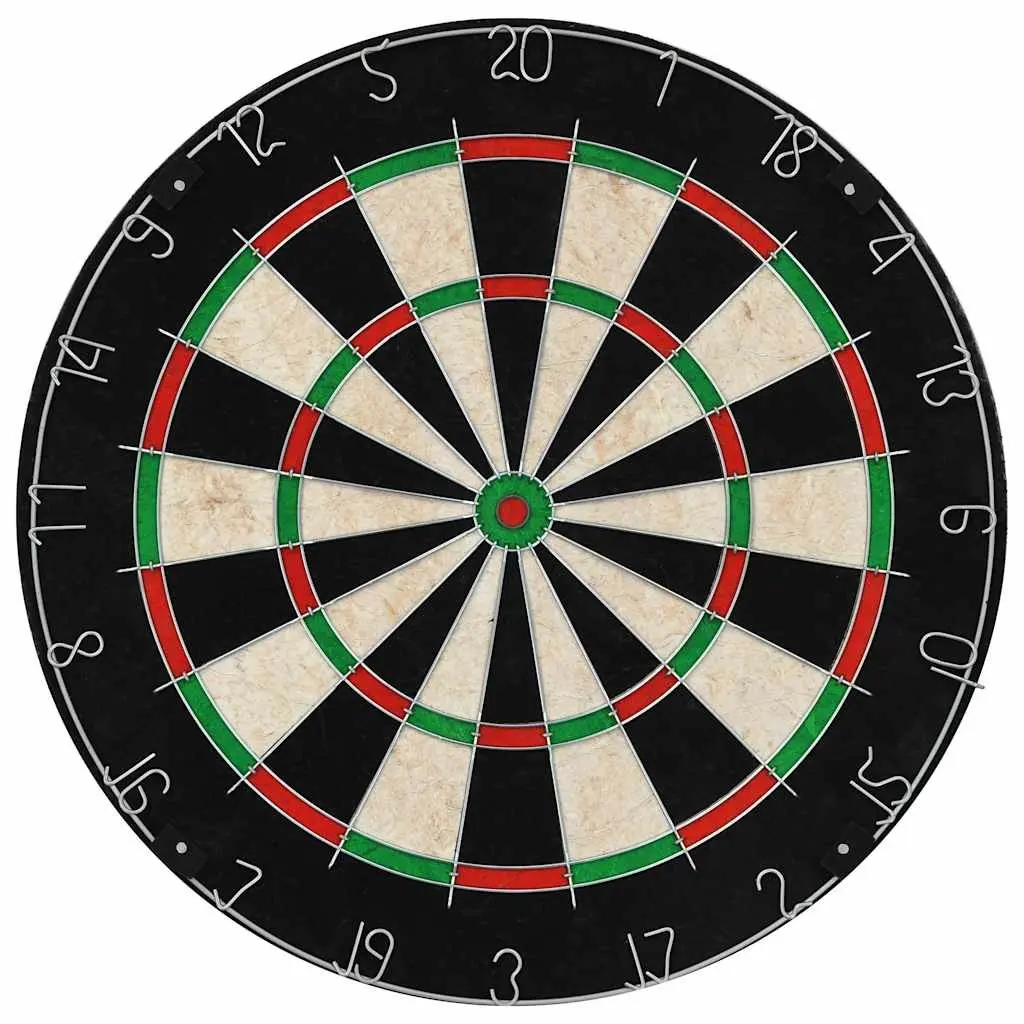 Sisal Dartboard Professional Indoor Throwing Game Set 6 Steel Tip Darts