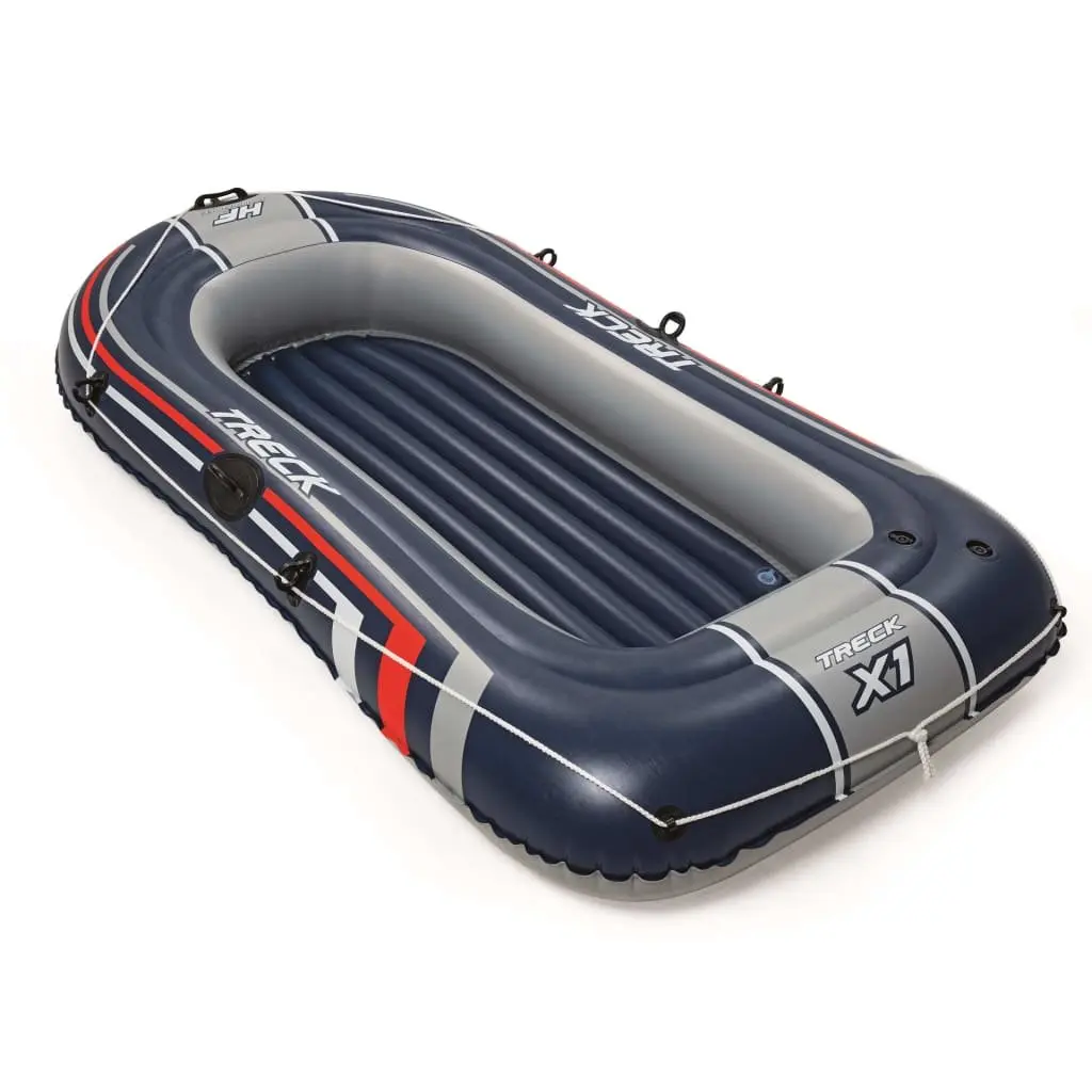 Inflatable Rowing Boat Blue 228cm Recreational Water Sports for 2 Persons