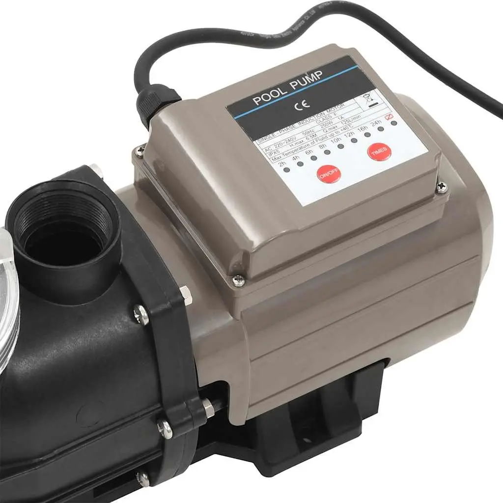 Pool Pump with Timer 0.25 HP Heavy Duty Above Ground Swimming Circulation System