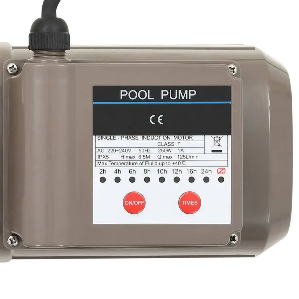 Pool Pump with Timer 0.25 HP Heavy Duty Above Ground Swimming Circulation System