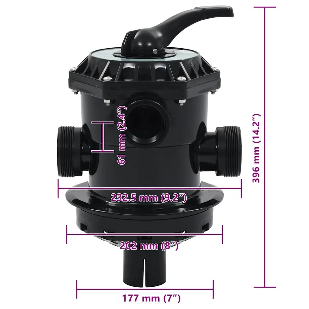 Multiport Valve 6-way Lever Action 1.5 inch for Sand Filter