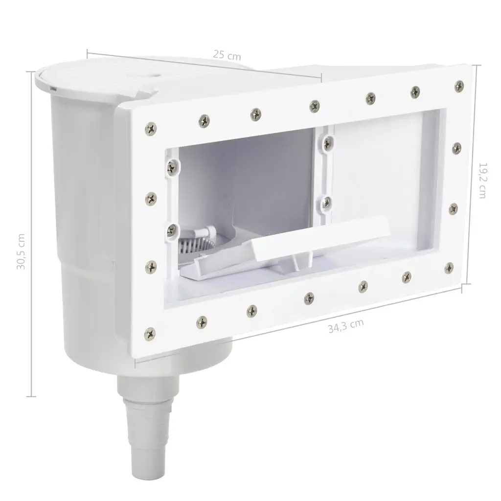 Pool Skimmer Wide Mouth Heavy-Duty ABS Above Ground Cleaner Basket Weir Cover 34.3 x 25 x 30.5 cm