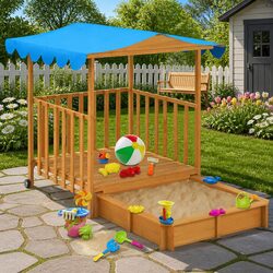 Join in the Fun with a Kids Playhouse and Sandbox