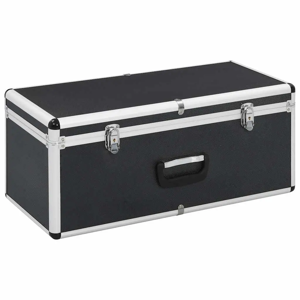 Storage Cases Portable Black Tool Equipment Carrying Handle 2 Piece