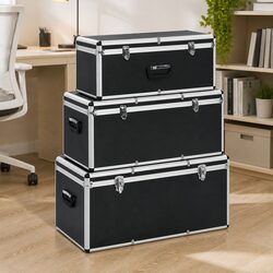 Friendly 3-Piece Black Tool Storage Case Set for You