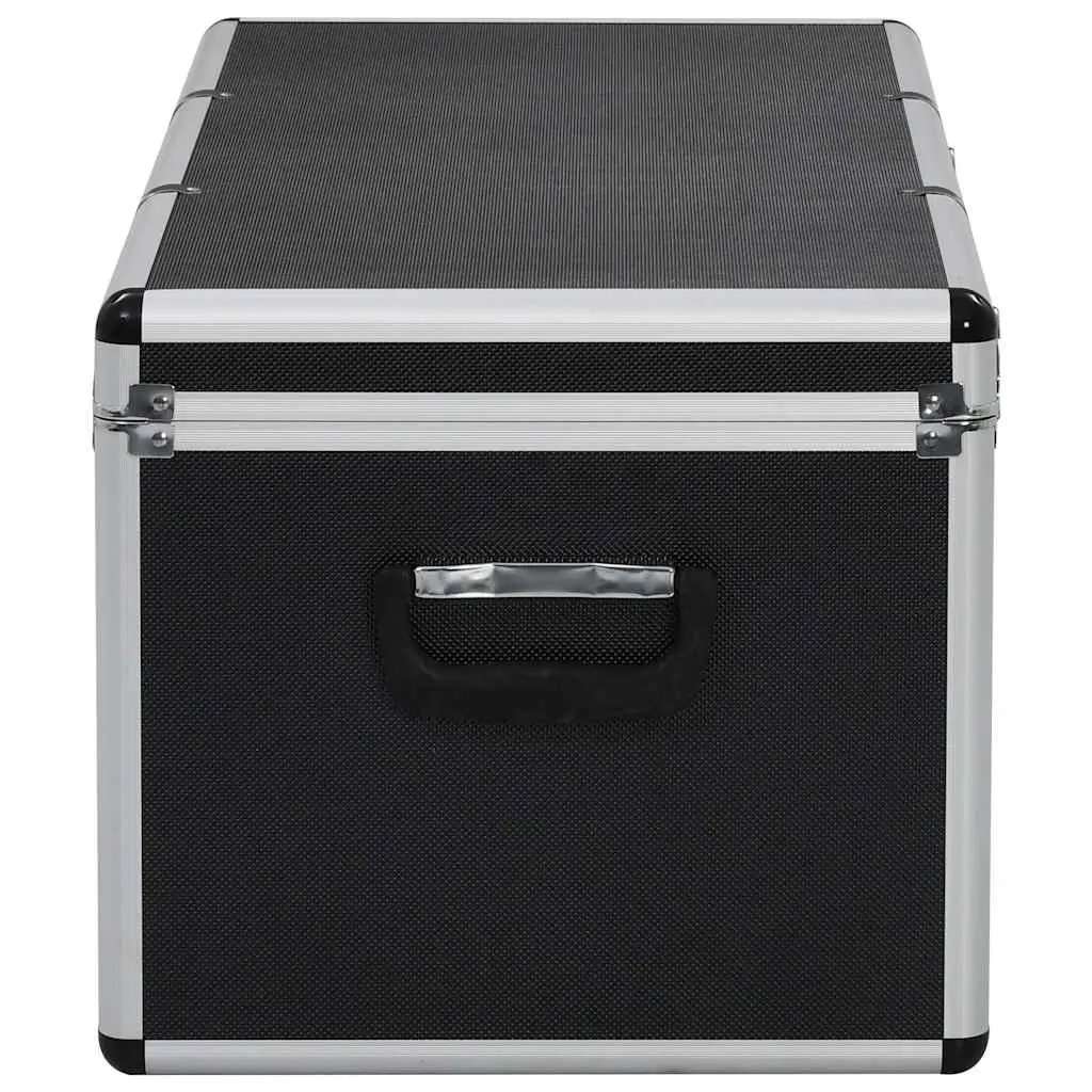 Storage Cases Set Portable Black Aluminium Tool Box 3 Pieces