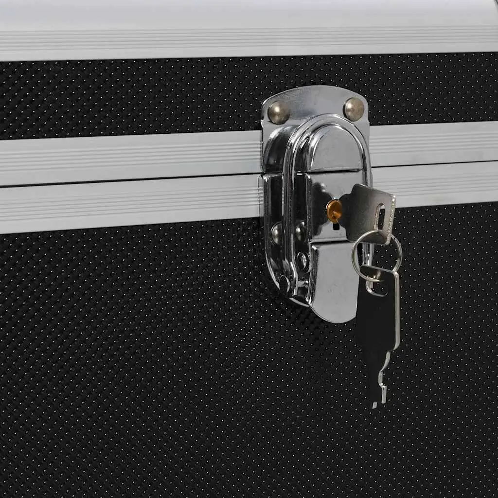 Storage Cases Set Portable Black Aluminium Tool Box 3 Pieces