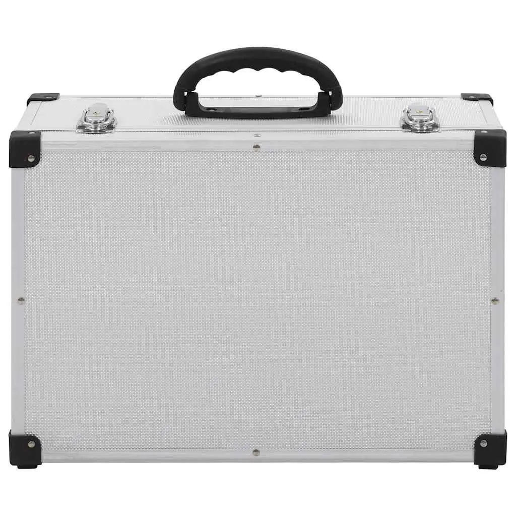 CD Case Silver Storage Organiser Box for 60 CDs with Aluminium Trimming