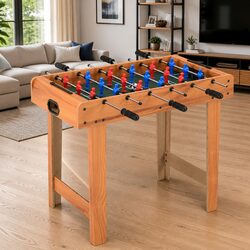 Enjoy Game Nights with a Brown Foosball Table 69x37x62cm