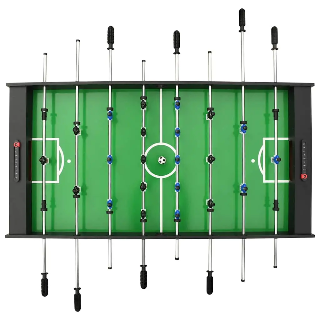 Folding Foosball Table Black 121cm Indoor Game Room Football Competition