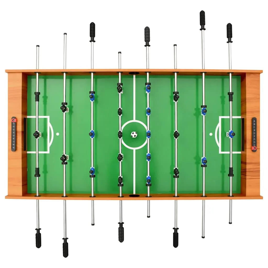 Foosball Table Folding Brown 121cm Indoor Game Room Football Soccer