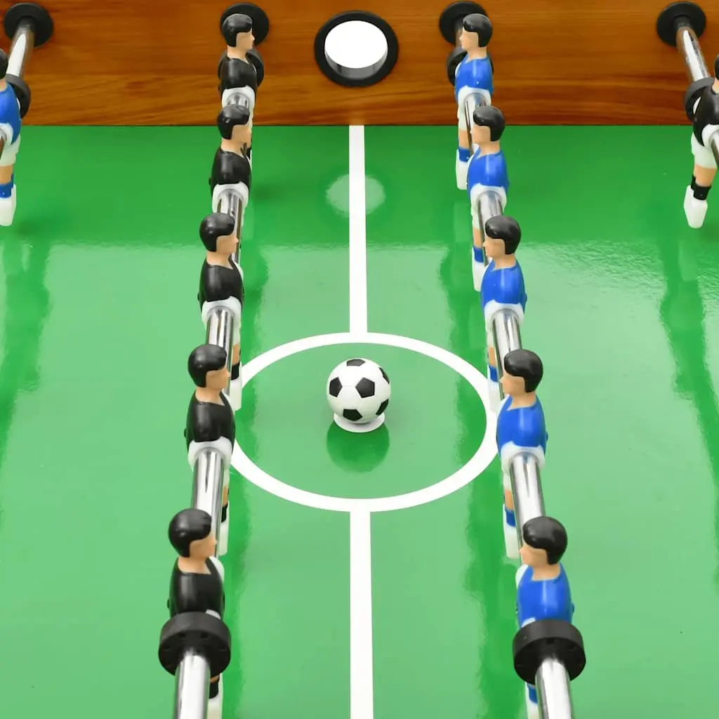 Foosball Table Folding Brown 121cm Indoor Game Room Football Soccer