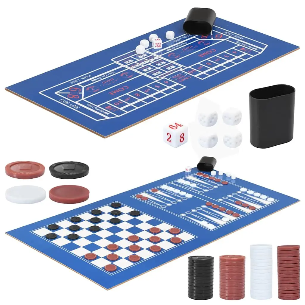 15-in-1 Multi Game Table Classic Games Brown 121 x 61 x 82 cm