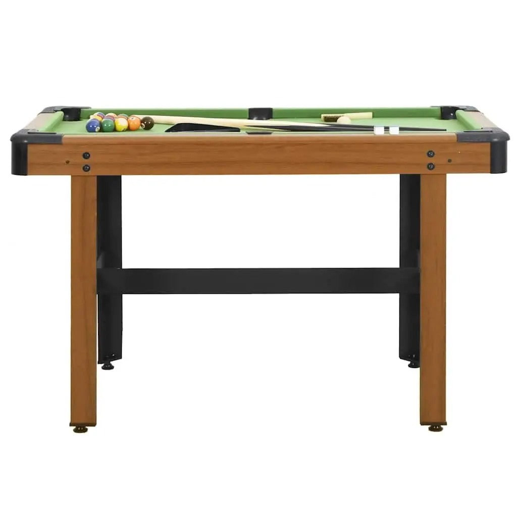Billiard Table 4 Feet Indoor Brown with Wear-Resistant Surface 122x61x76cm