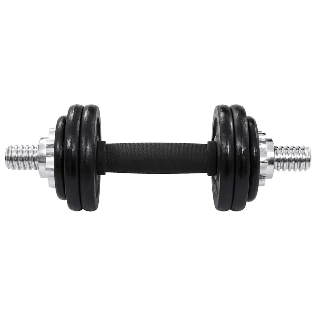 Dumbbell Set Cast Iron 15kg Variable Weight Home Gym Training
