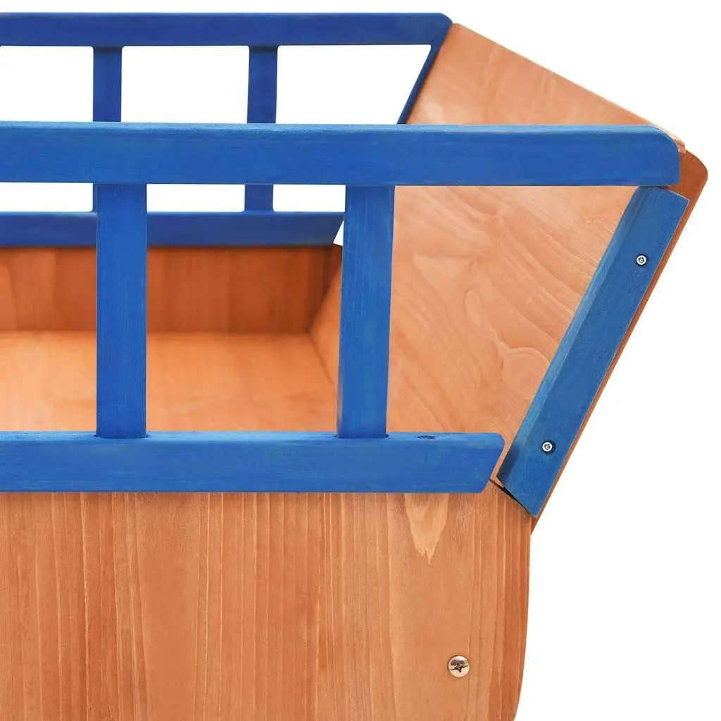 Wooden Sandbox Pirate Ship Design Children Outdoor Play Equipment Sand Pit