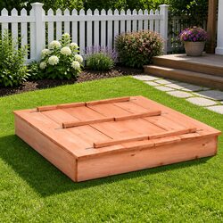 Your Children's Wooden Sandbox 95x90x15cm with Benches