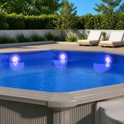 Submersible Floating Pool LED Lamp Remote Control Light White