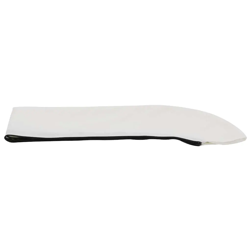 Boat Bimini Top 3 Bow Canopy White Adjustable Width Sun Shade Marine Protection