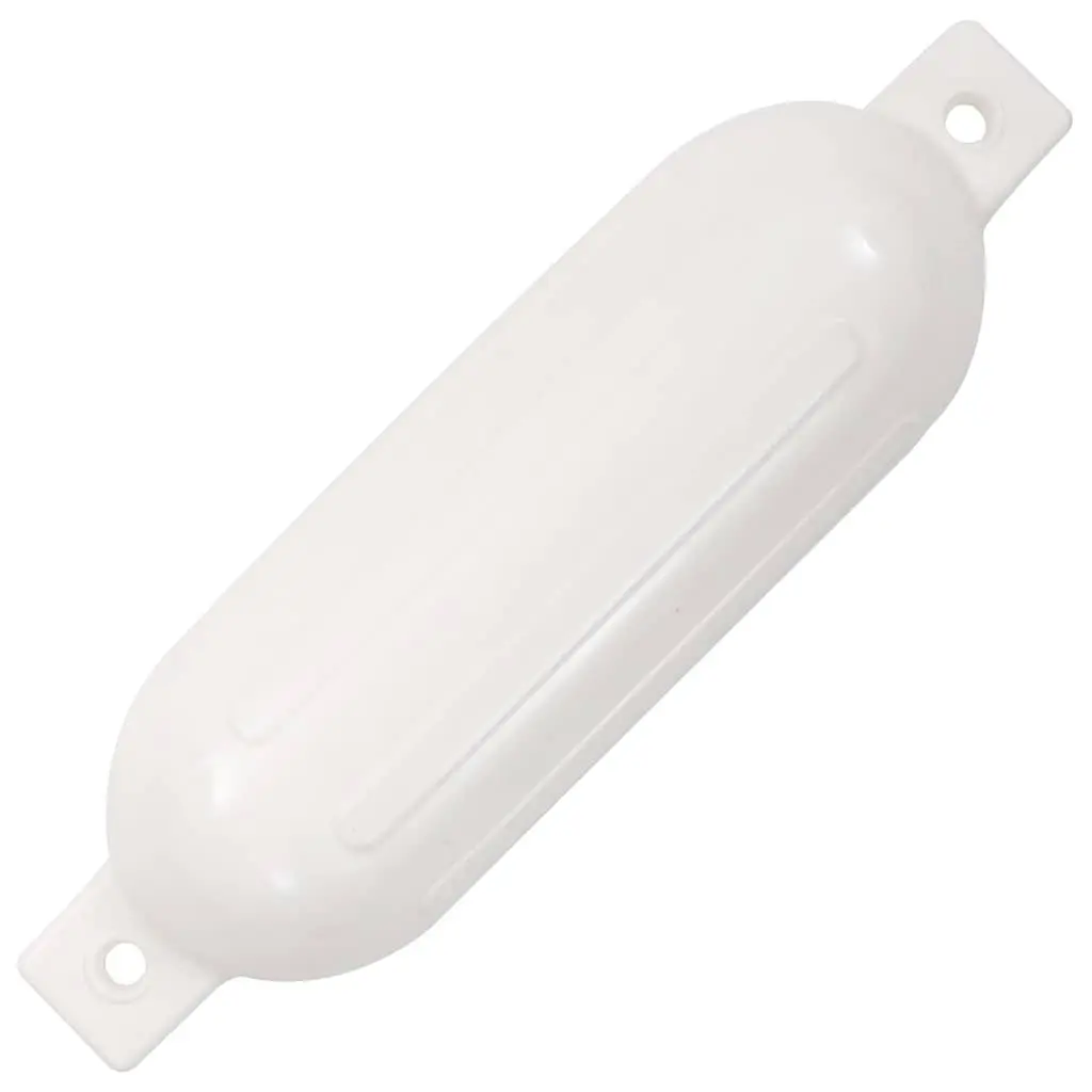 Boat Fenders Inflatable White 51x14 cm 4 Piece Mooring Protection