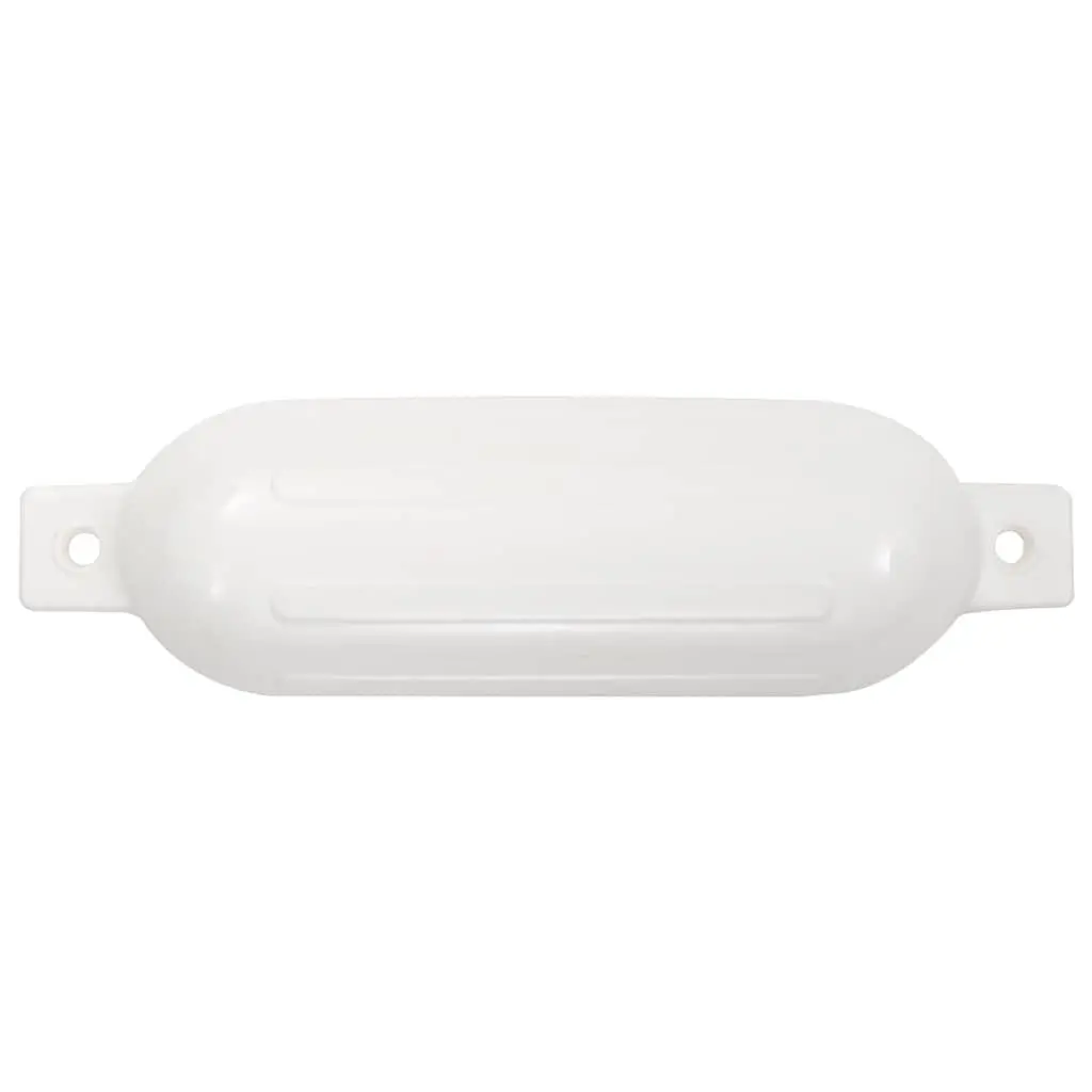 Boat Fenders Inflatable White 51x14 cm 4 Piece Mooring Protection