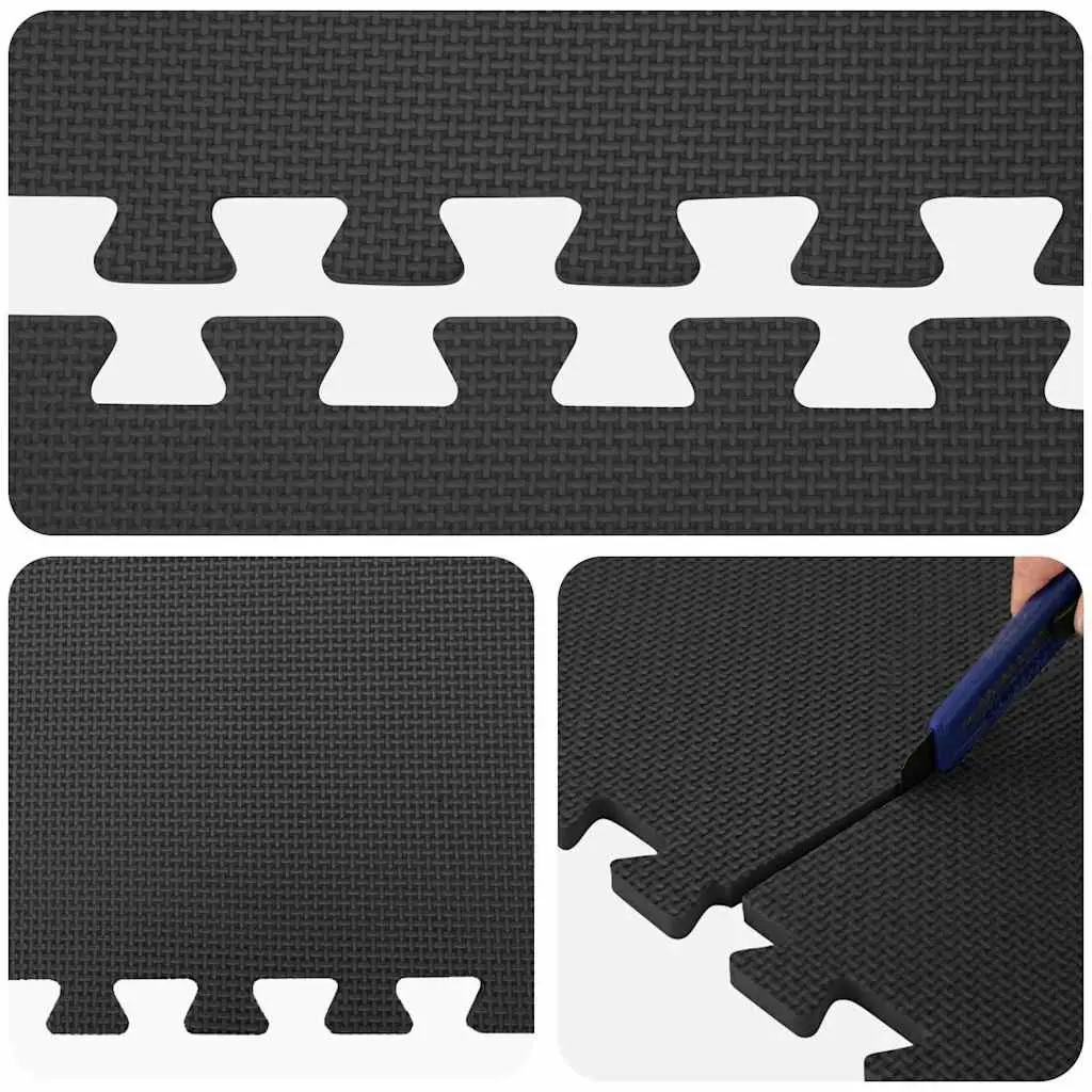 Exercise Floor Mats Interlocking Foam Padding 12 Piece