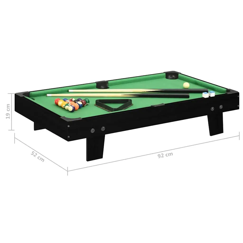 Mini Pool Table Portable Tabletop Billiards Game Set 92x52x19cm