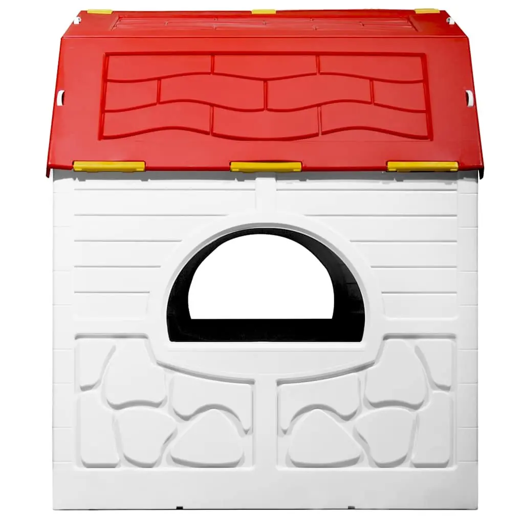 Kids Foldable Playhouse Cottage Multicolour Portable Size