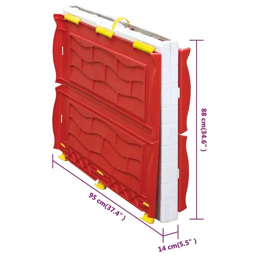 Kids Foldable Playhouse Cottage Multicolour Portable Size