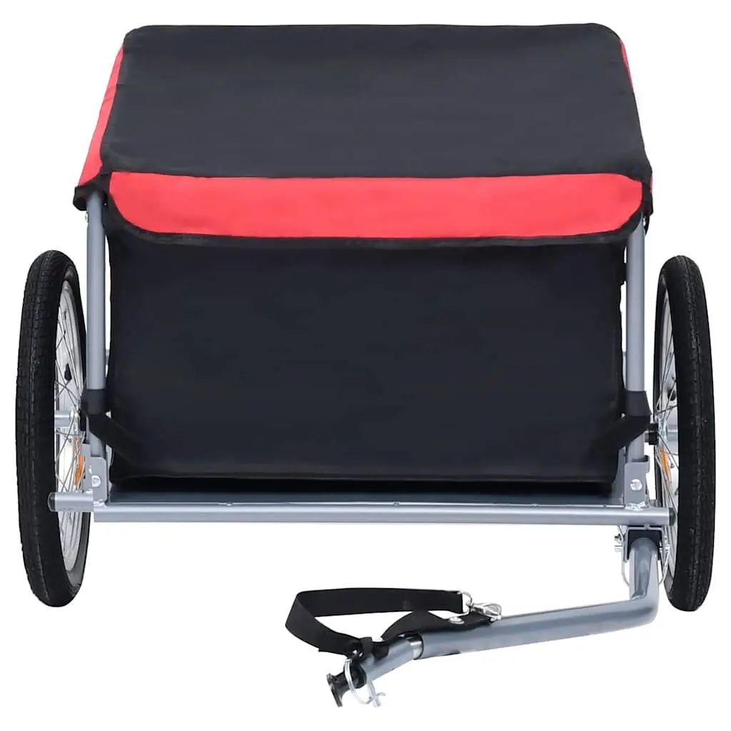 Bike Trailer Steel Frame Foldable Cargo 65kg Load Capacity