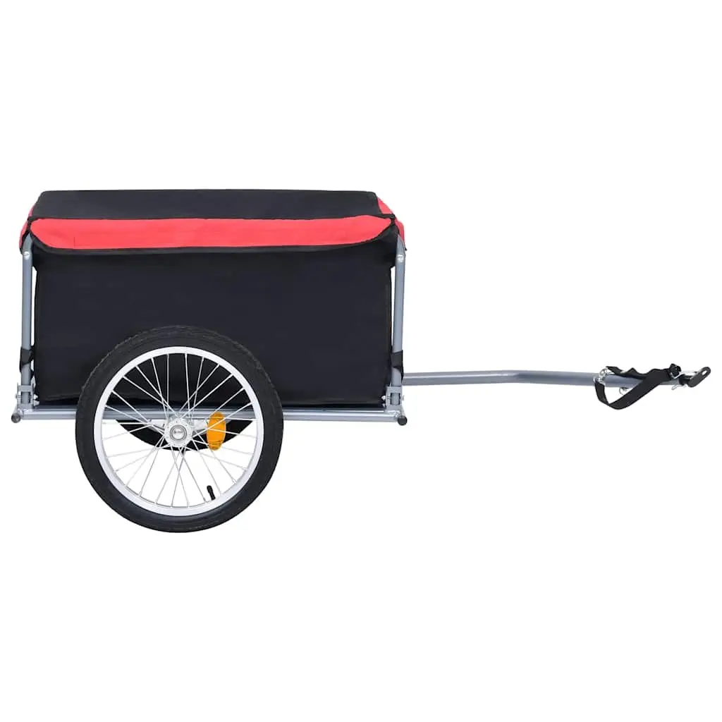Bike Trailer Steel Frame Foldable Cargo 65kg Load Capacity