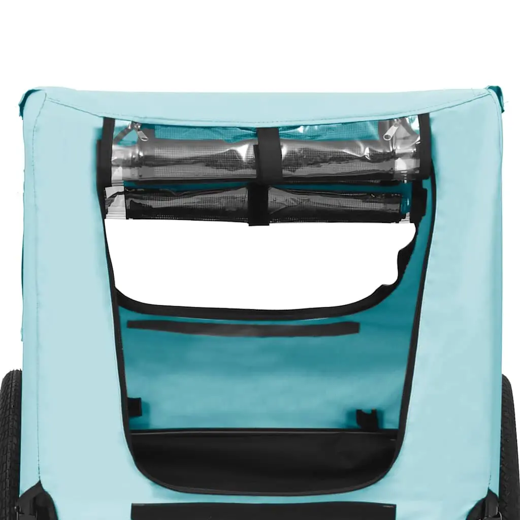 Pet Bike Trailer Blue Folding Quick Release Hitch