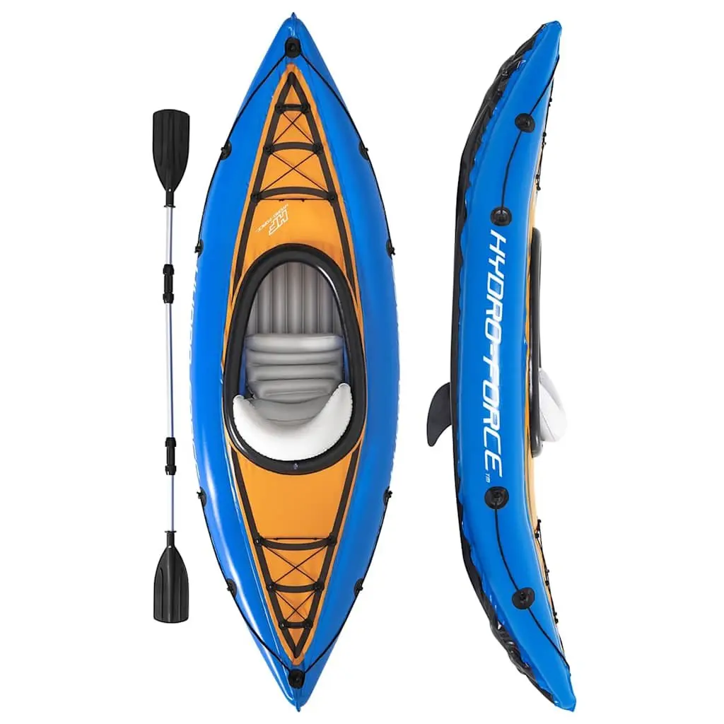 Inflatable Kayak Recreational Sit-On-Top Heavy Duty PVC 1 Person