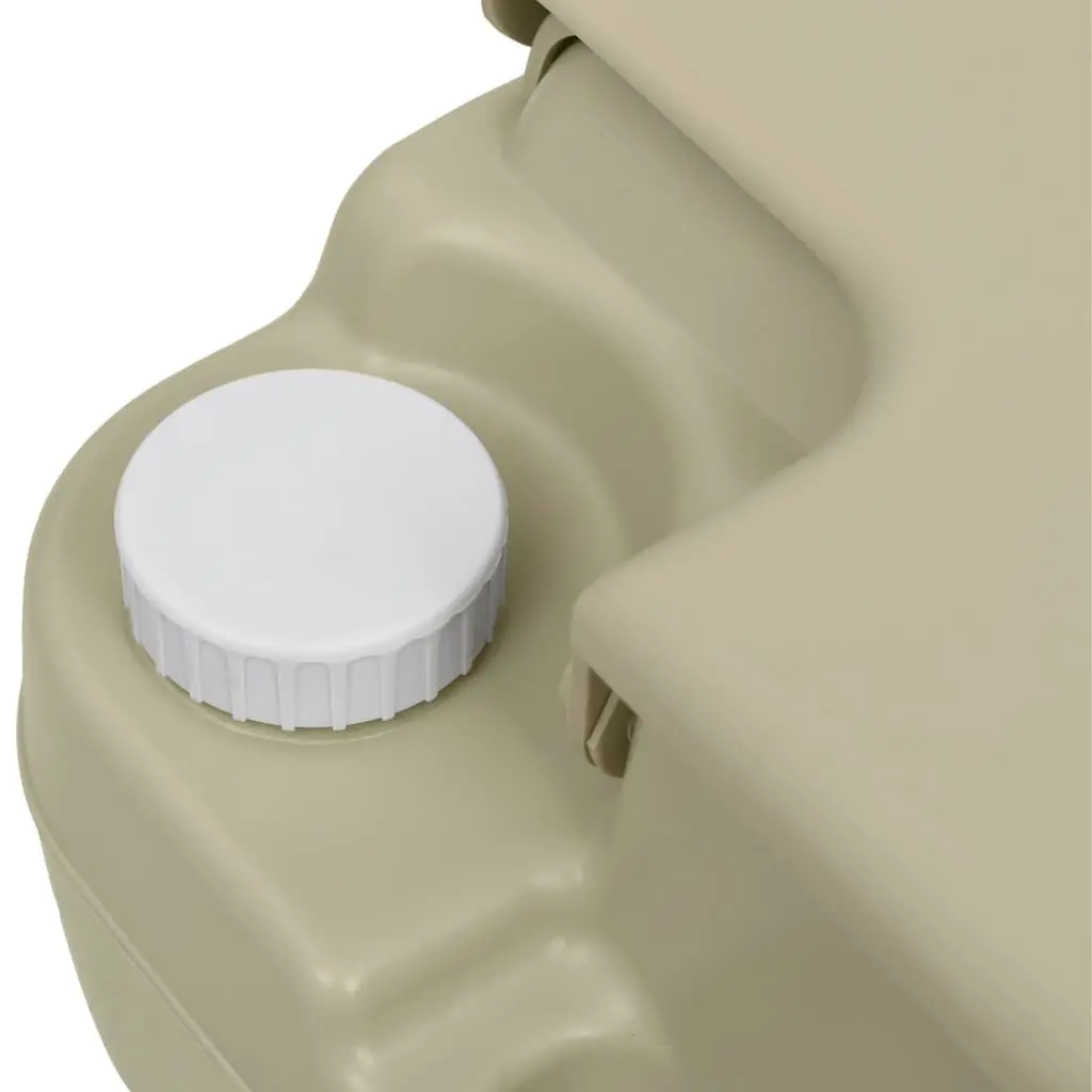 Portable Camping Toilet Set 10L Waste 10L Fresh Water Handwash Station 17L Grey