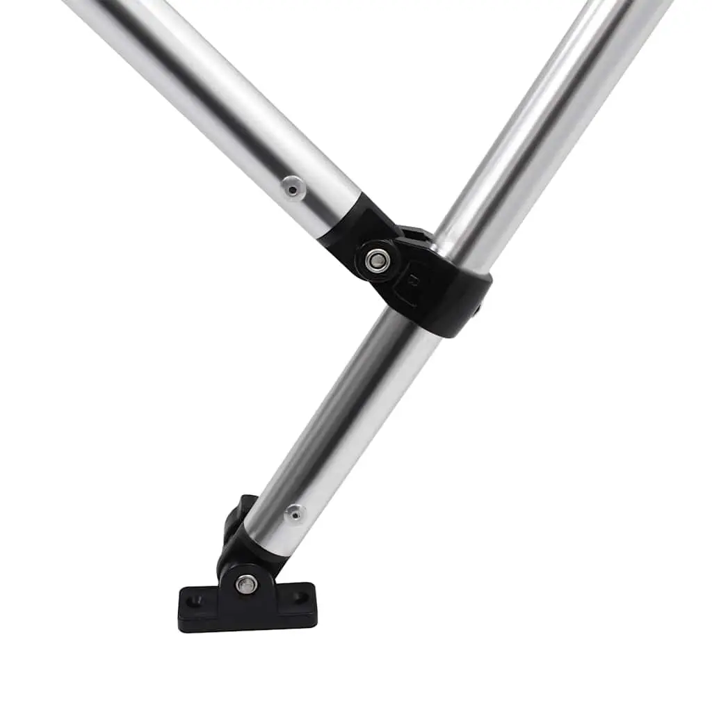 3 Bow Bimini Top Boat Canopy Anthracite Adjustable Width 137 cm