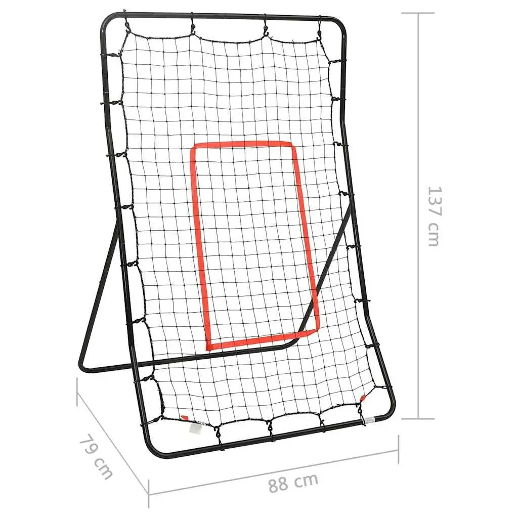 Softball Rebounder Steel Frame PE Net 88x79x137cm