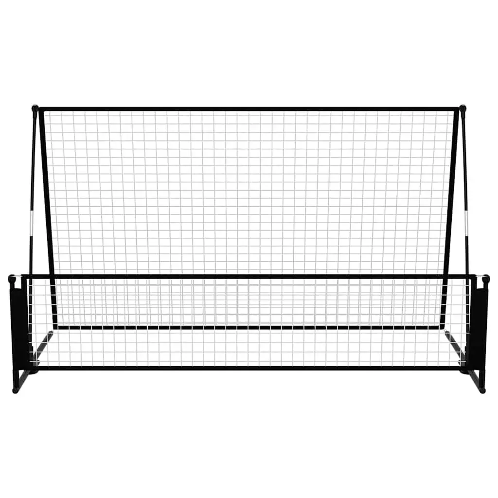 Soccer Rebounder Football Goal Portable 2 in 1 Training Net Steel 202x104x120cm