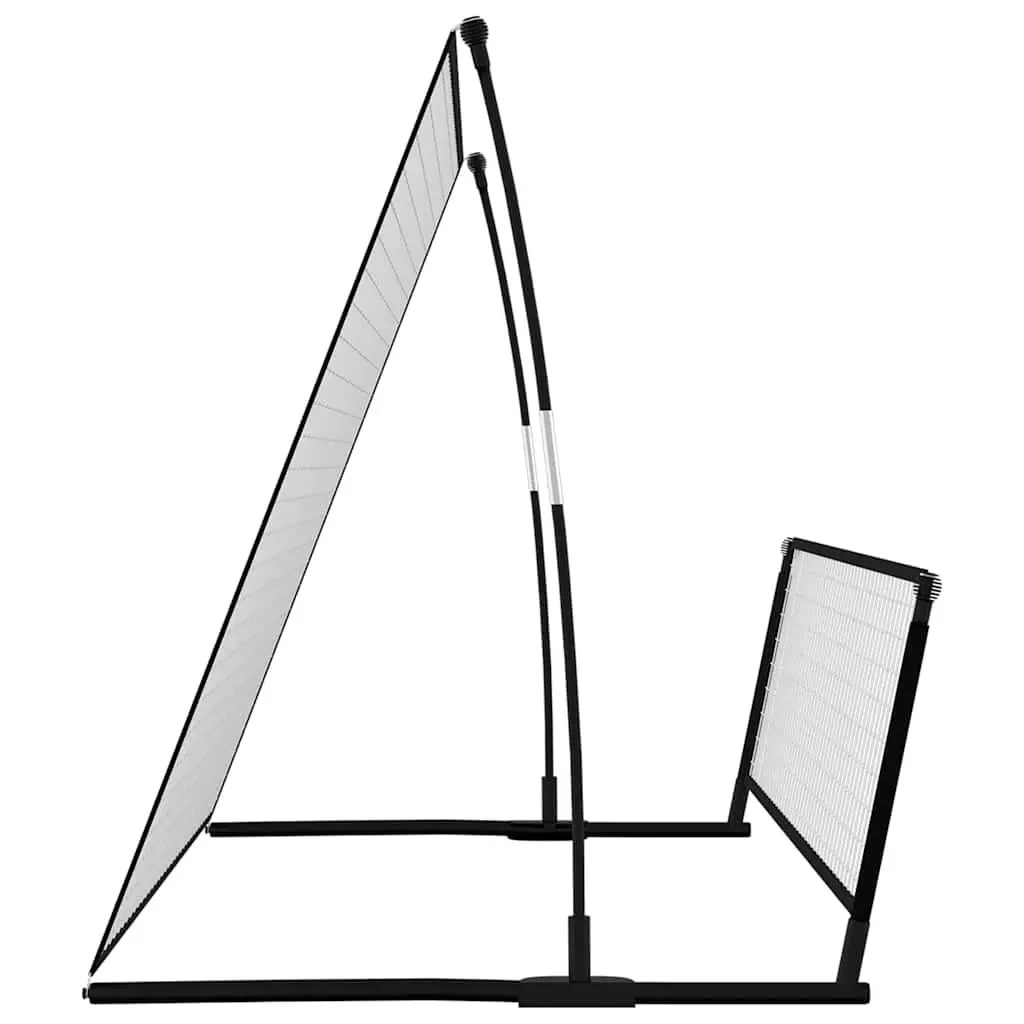 Soccer Rebounder Football Goal Portable 2 in 1 Training Net Steel 202x104x120cm