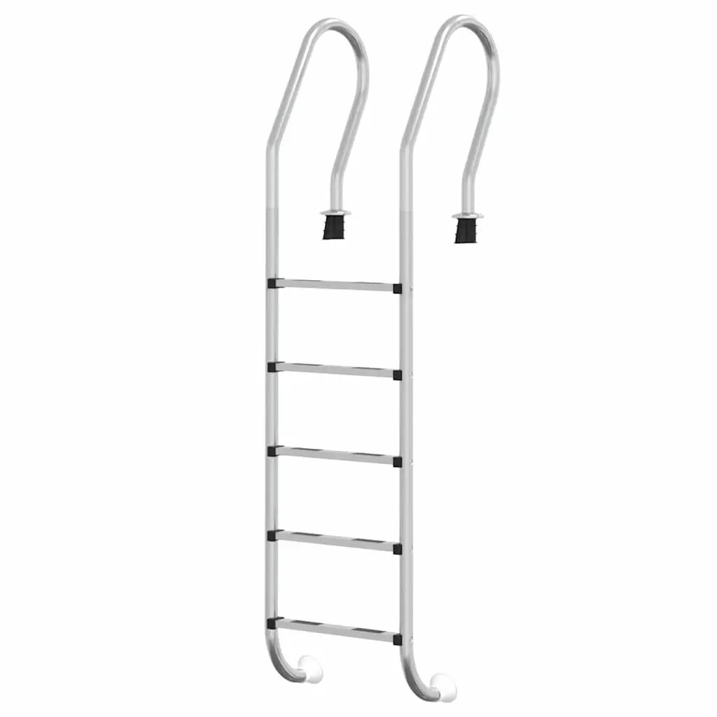 Pool Ladder 54x38x211 cm Stainless Steel Swimming Non-Slip Step Handrail