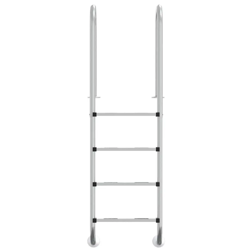 Pool Ladder Stainless Steel 54x38x184.5cm Non-Slip Steps Safe Access