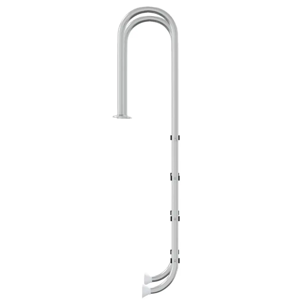 Pool Ladder Stainless Steel 54x38x184.5cm Non-Slip Steps Safe Access