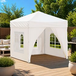 Set Up Your Cream Folding Party Tent 2x2 m Effortlessly for Events