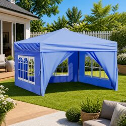 Friendly 3x3 m Folding Tent with Sidewalls - Great for You